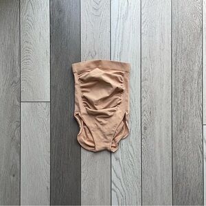 SKIMS High-Waisted Maternity Brief in Tan